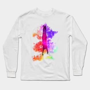 Dive into Your Fluffy Dreams - Colorful Clouds Long Sleeve T-Shirt